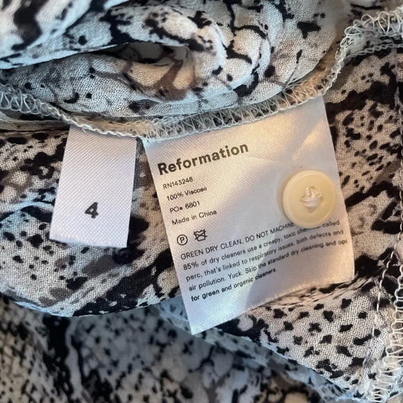 Reformation Jenna Snake Skin Top - Picture 8 of 10
